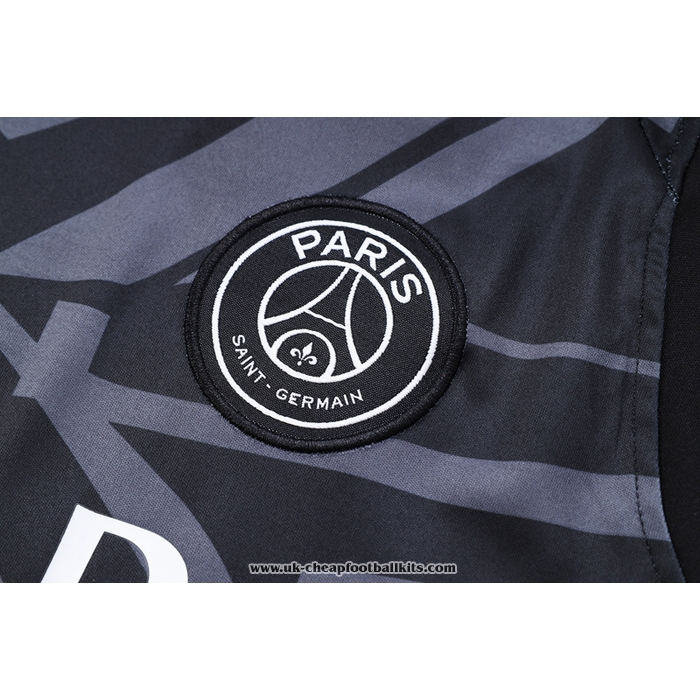 Paris Saint-Germain 
Training Shirt
 Jordan 2023-2024 Without Sleeves
 Black
 and 
Grey
